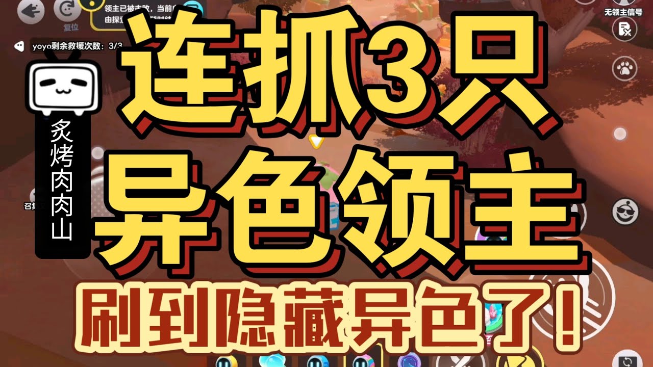 连抓3只异色领主！终于抓到隐藏异色了！还刷到了可爱的荔墩墩！