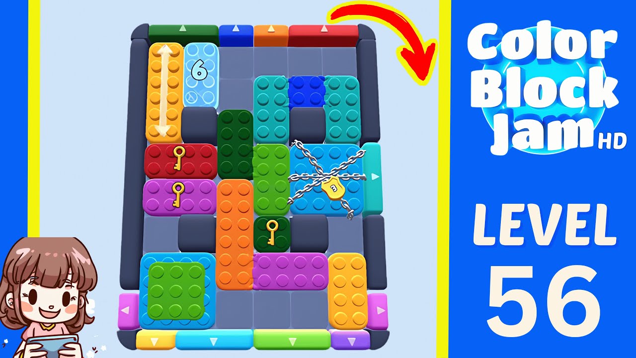 Color Block Jam Level 56 Solution Walkthrough