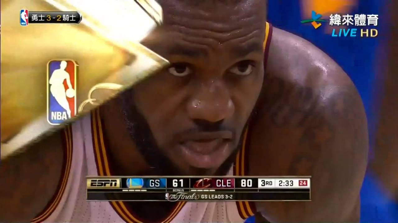 160616 LeBron James 41分Highlights 勇士 vs 騎士 總冠軍賽G6