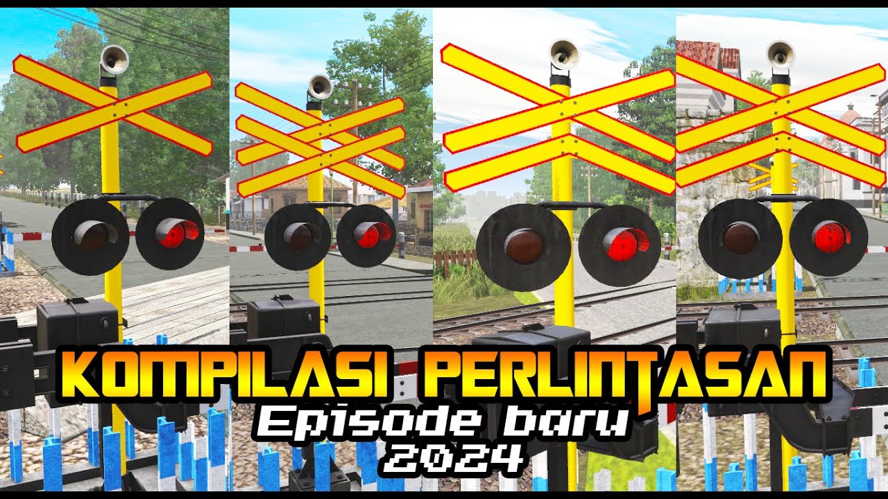 Uji Coba Perlintasan Kereta Api Rute Fiksi - Kompilasi Perlintasan Kereta Api Eps 283