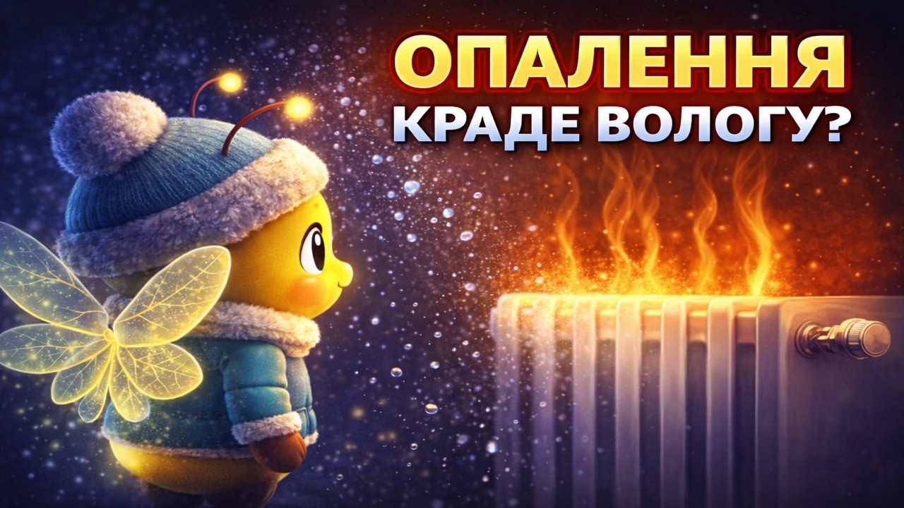 Чому повітря в кімнаті взимку сухе?