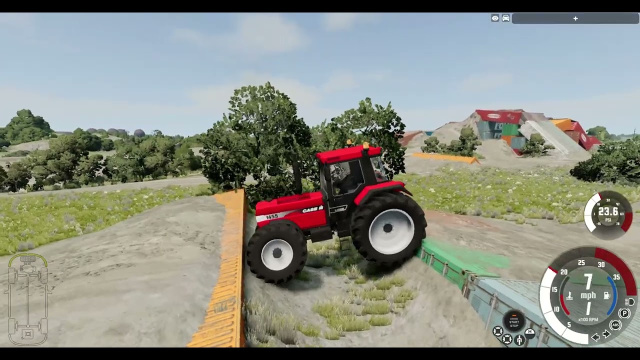Destruição de carros contra Área dos contêineres BEAMNG.DRIVE