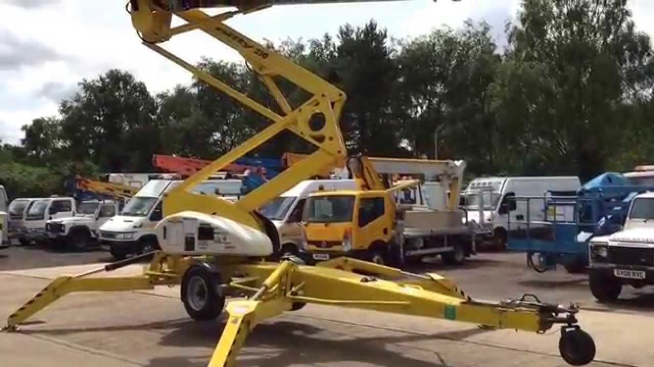 Nifty Lift 210 Trailer mounted cherry picker / access platform - we buy & sell cherrypickers.co.uk