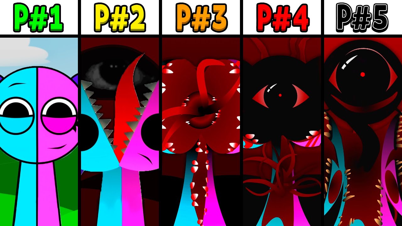 All Phases in New Incredibox Sprunki 3: From Phase 1 to Phase 5