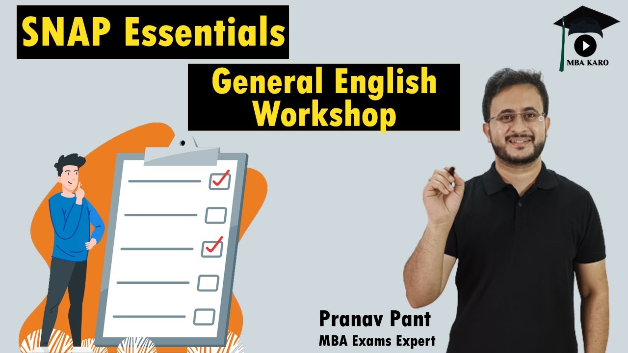 SNAP Essentials - General English Workshop | Important for SNAP 2022 | MBA Karo