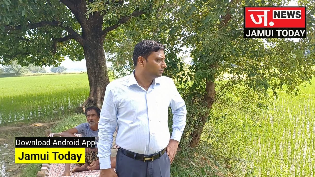 खाट पर बैठे किसान के पास पहुंचे Jamui DM, लिया धान रोपाई की स्थिति का जायजा