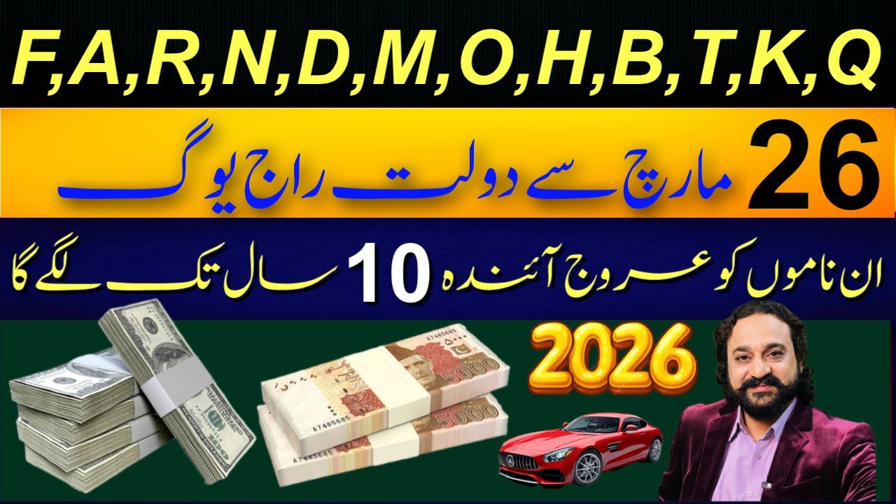 Top Luckiest Names in March | Biggest Benefits after 10 Years | Astro: Dawood G Dawood 
