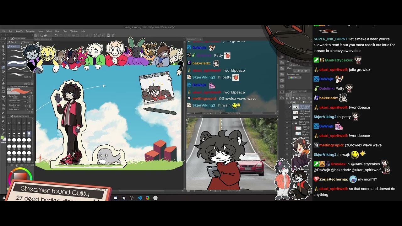 🎃Weretober 🎃 I Draw Chat as Werewolves 🐺 Every 15 Minutes !wheel !whereart !worldpeace [10-18-25]