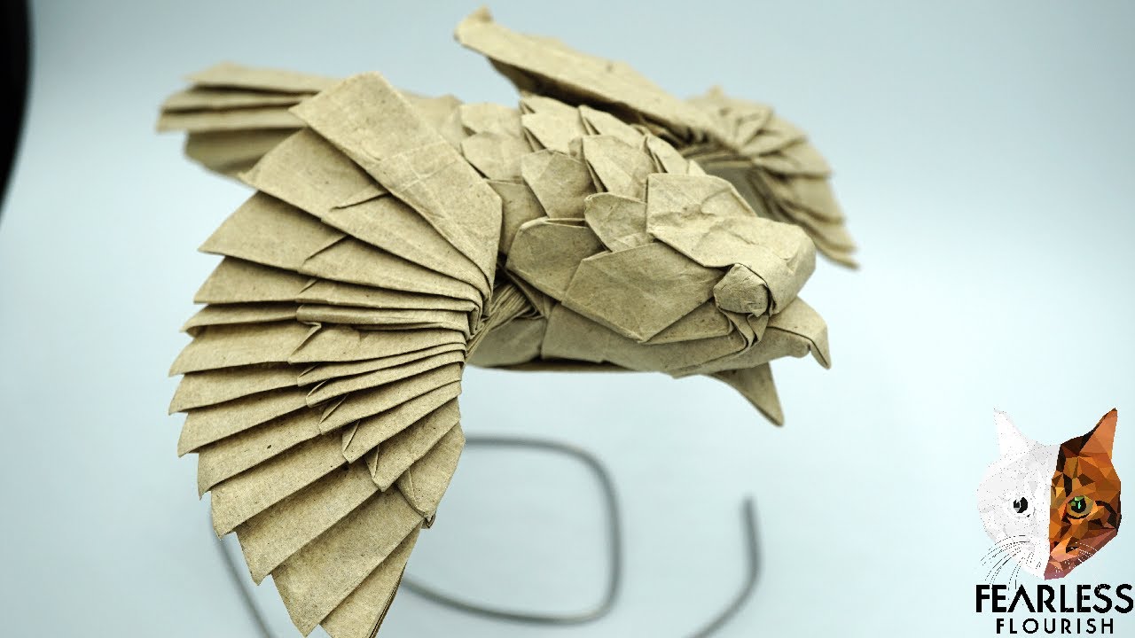 Origami Flying Hawk [Kanokoya] Official Fold