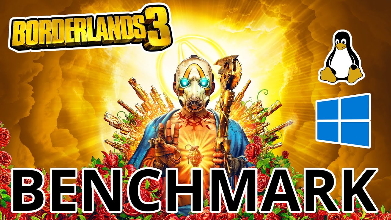 Borderlands 3 Benchmark | Windows vs Linux | DX12, DX11, DXVK and VKD3D