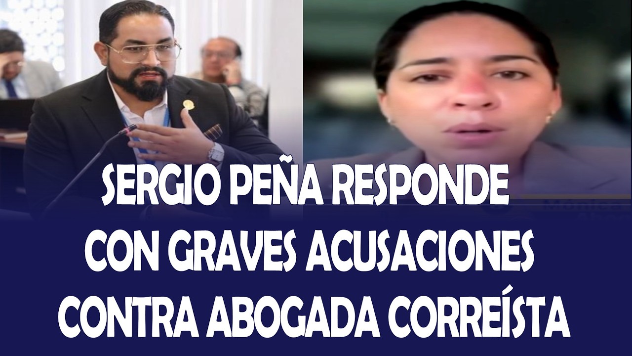 GRAVES DENUNCIAS DEL ASAMBLEÍSTA SERGIO PEÑA CONTRA ABOGADA CORREÍSTA MÓNICA LUZARRÁGA