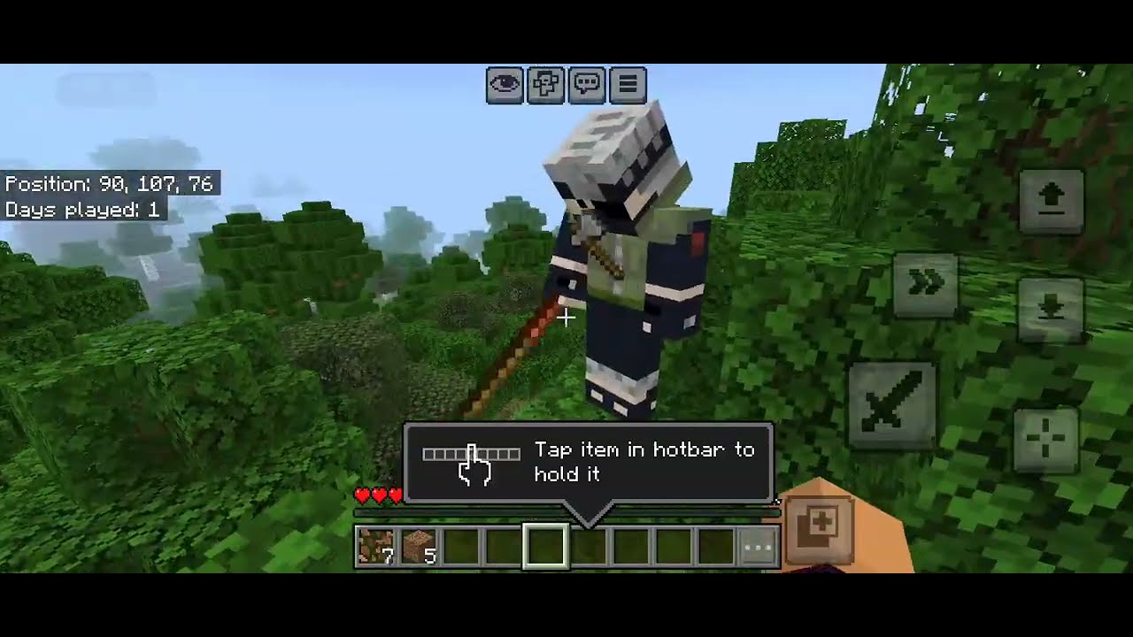 First time I play MINECRAFT with my friend