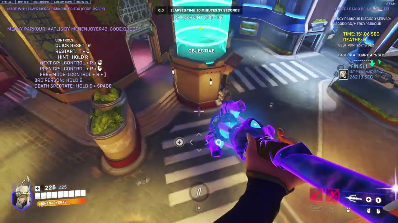D0QCD Mercy Parkour, Aatlis