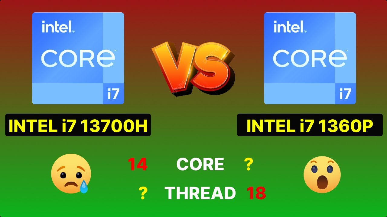Intel Core i7 13700H 🆚 Intel Core i7 1360p ||🔥Processor Compare🔥||