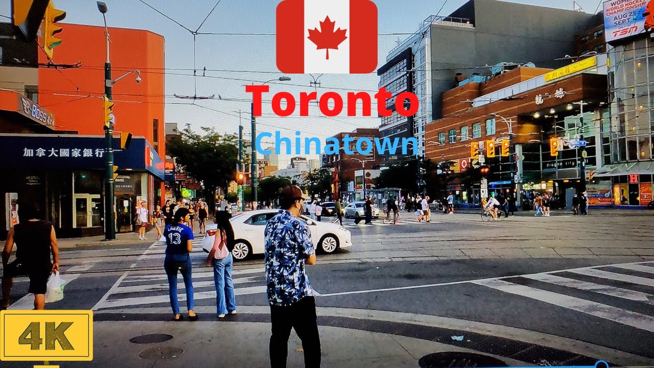 Walking Tour Toronto Chinatown 4K  || Virtual Tour Chinatown Toronto Canada