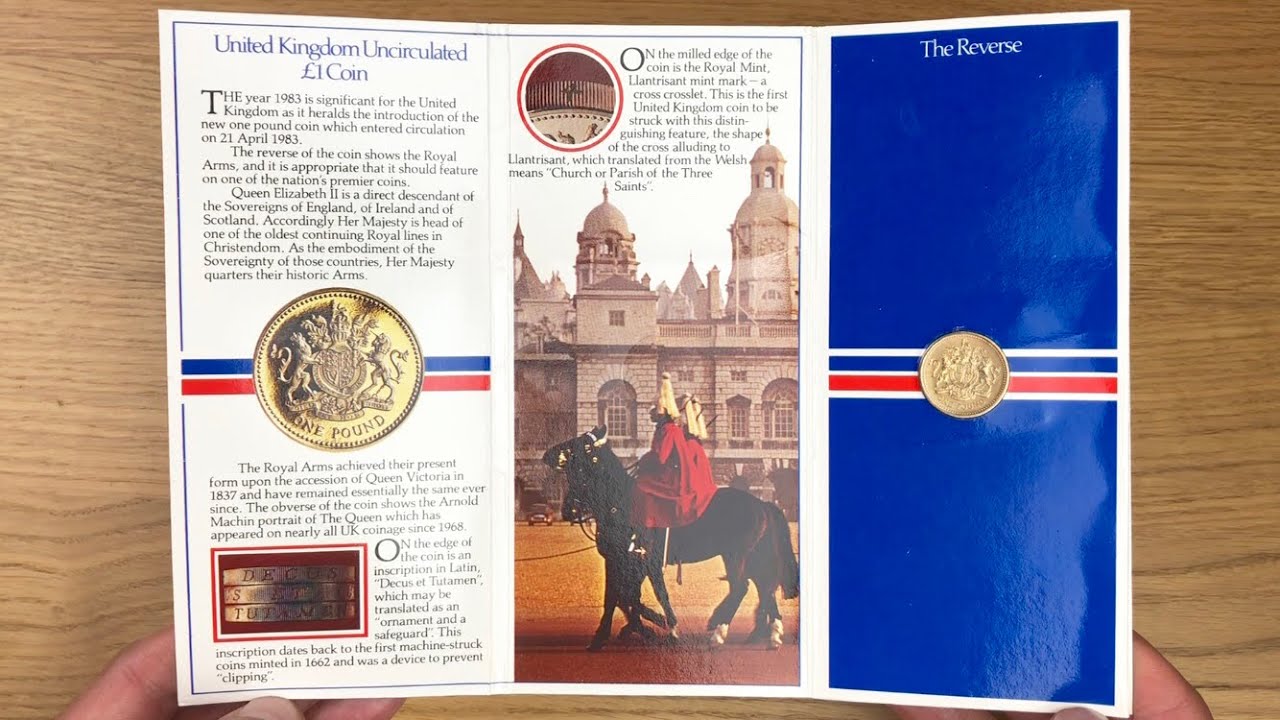 The First Ever UK One Pound Coin! The 1983 Brilliant Uncirculated &pound;1 Coin Pack