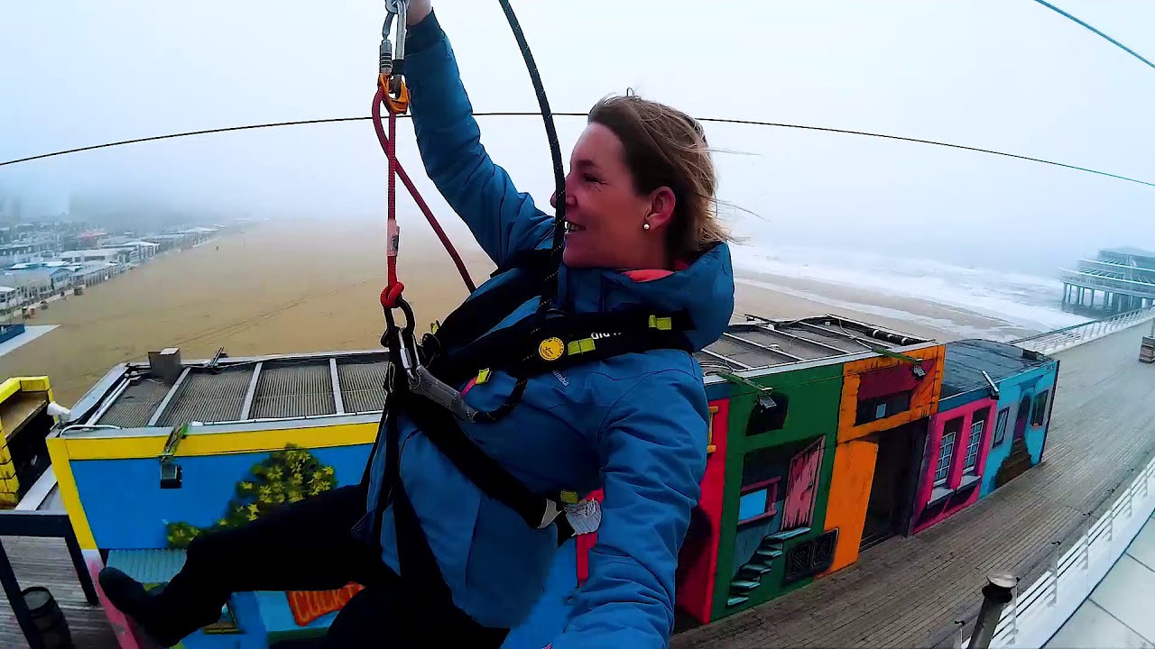 ADVENTURE VIDEO - ZIPLINE SCHEVENINGEN - TRAVEL AROUND WITH ME