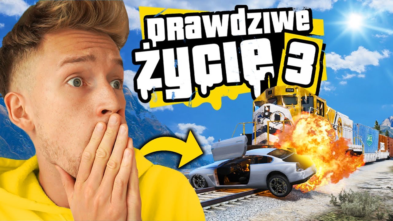 GTA V PRAWDZIWE ŻYCIE #220 TRAGEDIA na TORACH! 🚈
