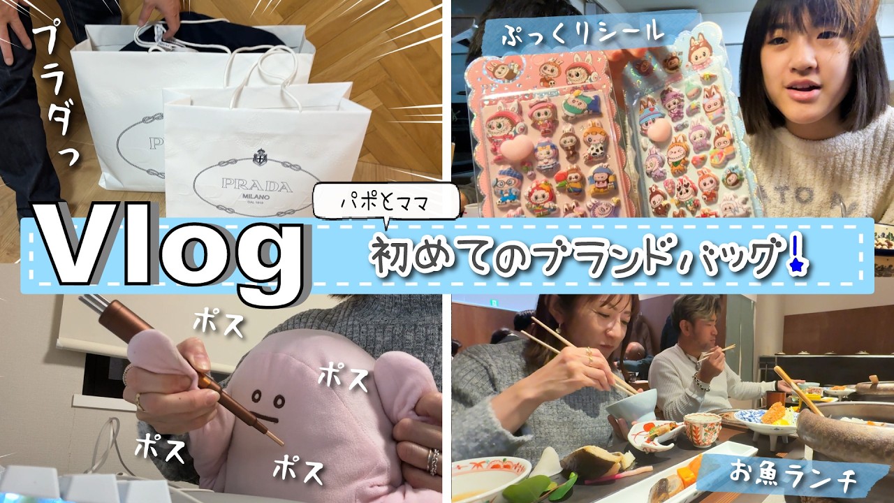 ★Vlog★パポとママ、初めてのブランドバッグを買う！