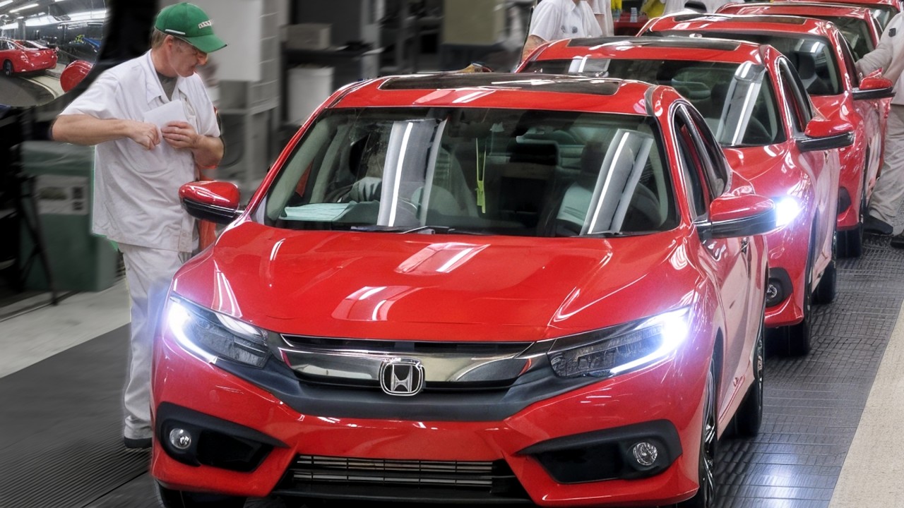 Honda Civic Factory tour: Secrets of US Honda $3.9 Billion Car Factory: Inside Honda Assembly line