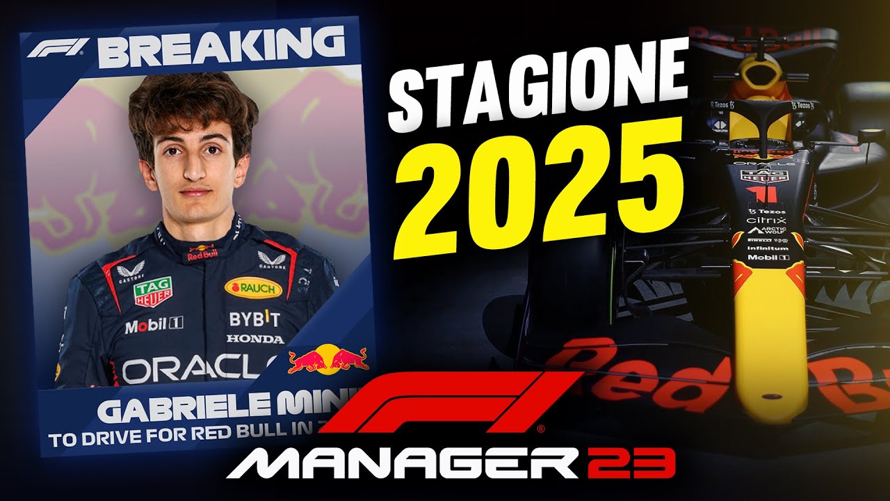 F1 MANAGER 2023 - GABRIELE MINì IN RED BULL!