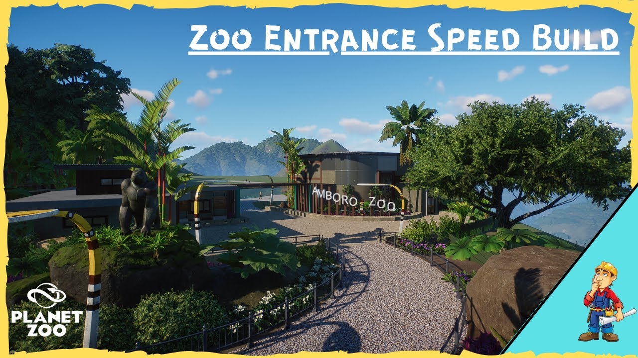 Zoo Entrance |Amboro Zoo | South American Pack | Speed Build | Planet Zoo