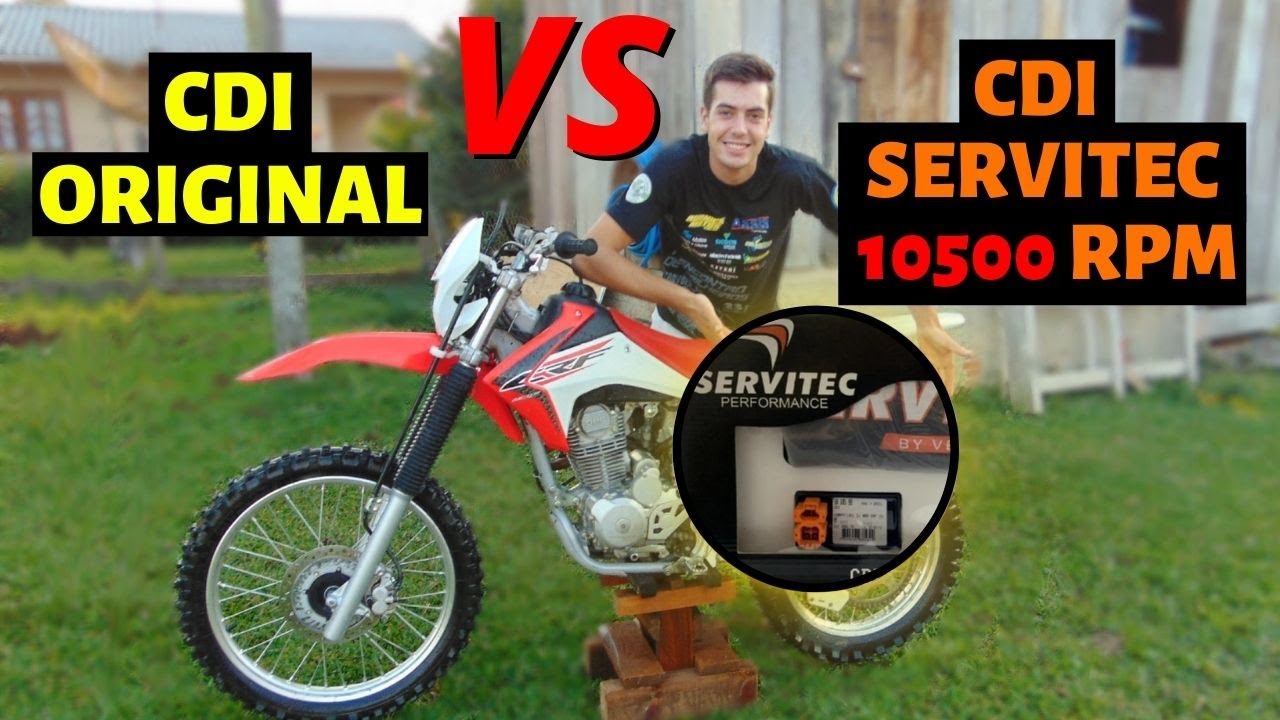 CDI SERVITEC 10500 RPM vs CDI ORIGINAL NA CRF 230 *arrancadão*