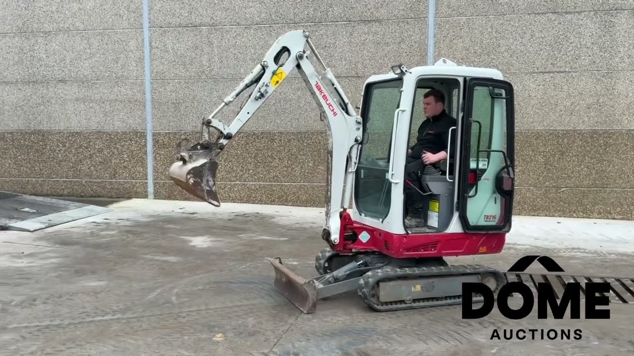 14 - 2017 TAKEUCHI TB216 TB216 Mini rupsgraafmachine