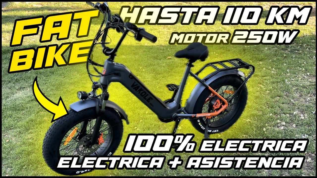 ¡Esta Bicicleta eléctrica es UNA BESTIA! Vakole SG20- La mejor para todo tipo de terrenos- FAT BIKE🔥