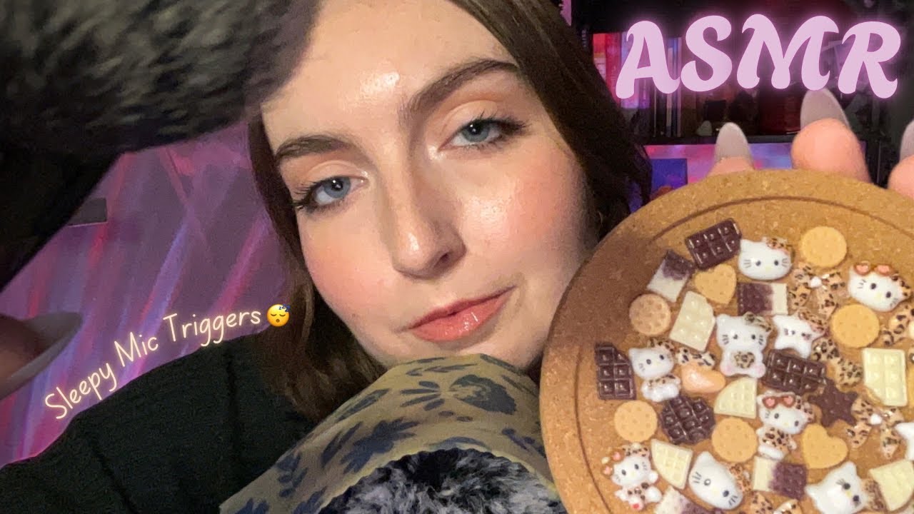 ASMR | Sleepy Trigger Assortment ✨mic focused triggers + trigger board tingles💖