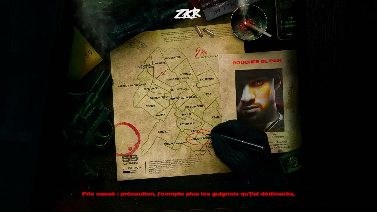 Zkr - Bouch&eacute;e de pain (Lyrics Video)