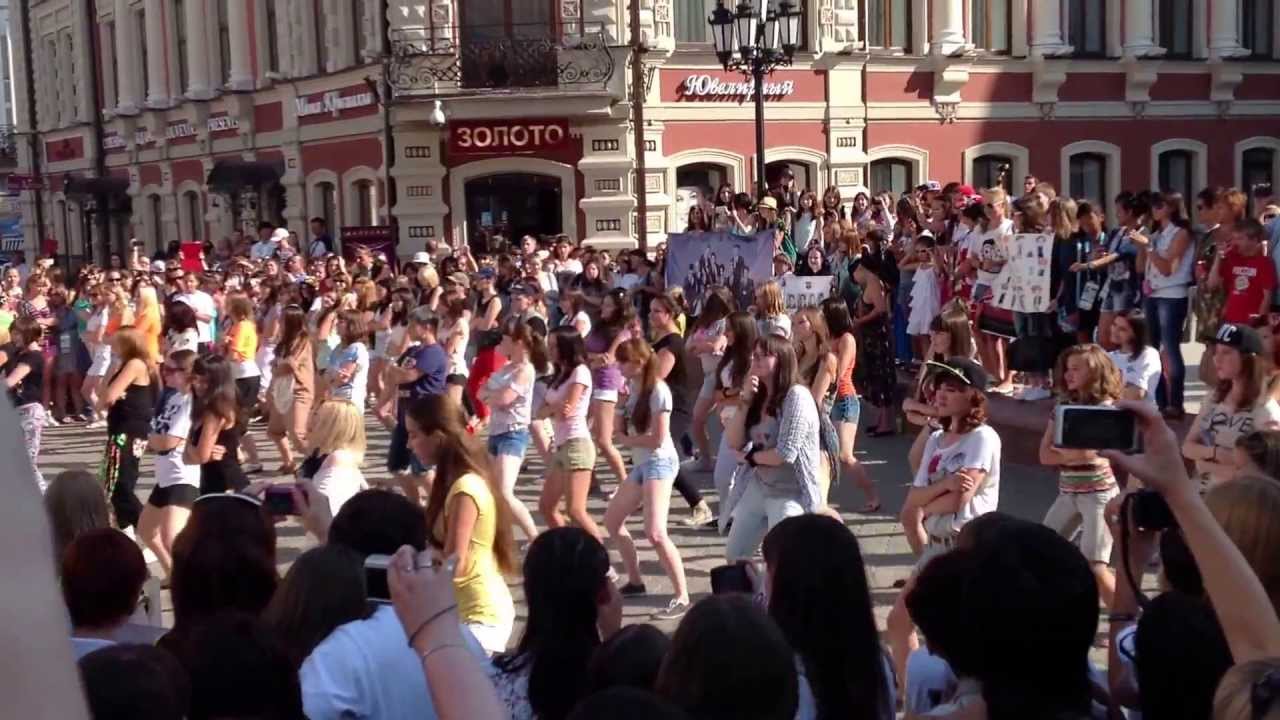 K-pop flashmob (Kazan) 16.07.2013