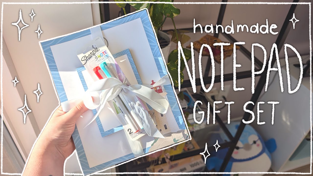 making a DIY notepad gift set 🗒️ (for under $10!)
