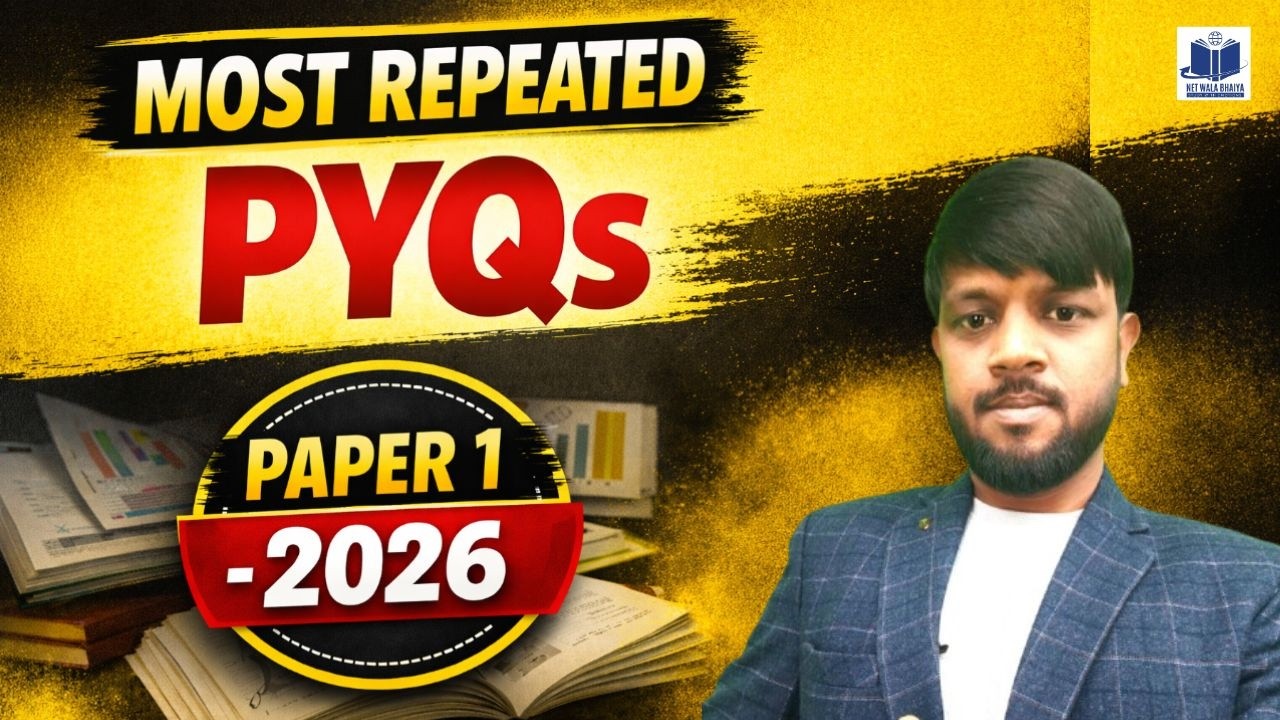 UGC NET Paper 1 2026 🔥 Most Repeated PYQs with Concepts | 90% Questions Yahin Se! | NetwalaBhaiya