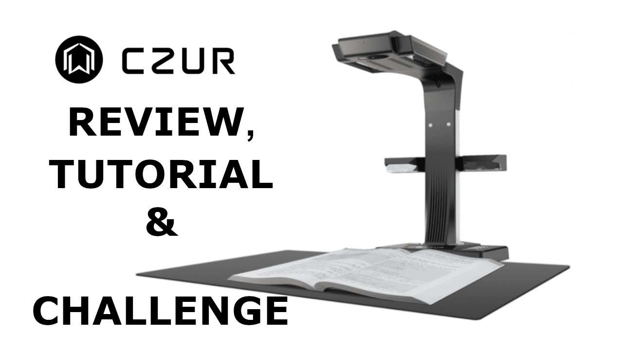 CZUR ET16 Plus Professional Book Scanner Review : How To Use Tutorial : 300 Pages, 7 mins challenge.