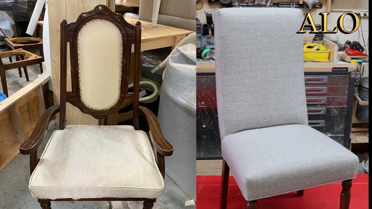 HOW TO REUPHOLSTER A DINING ROOM CHAIR - DIY - ALO  upholstery