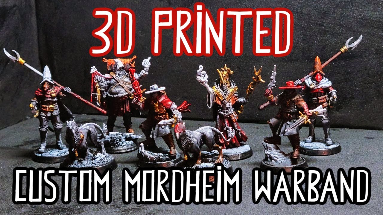 3D Printed Custom Mordheim warband
