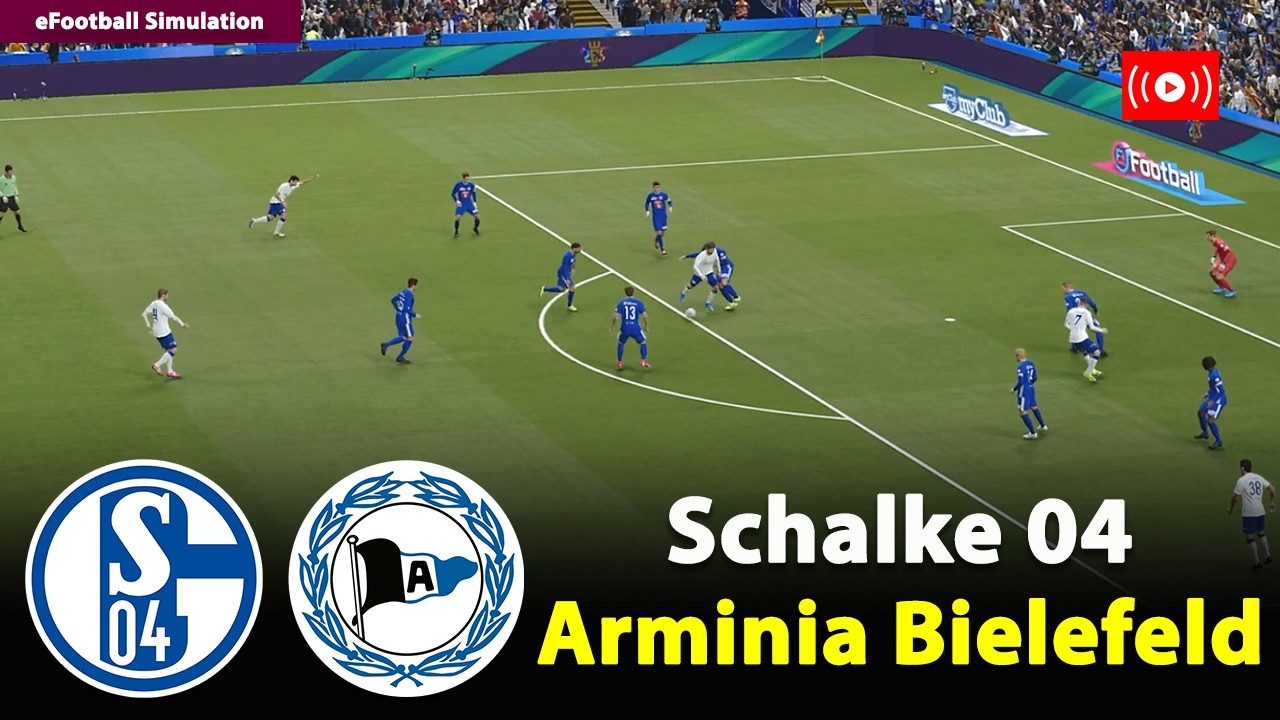 🔴Schalke 04 gegen Arminia Bielefeld | Bundesliga 2 2025/26 | eFootball PES21 Simulation | Live