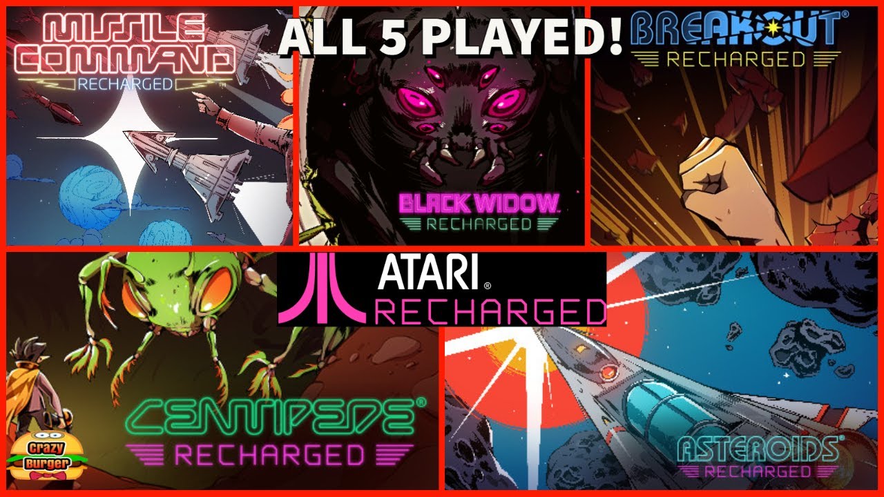 Atari Recharged! Asteroids, Missile Command, Black Widow, Centipede и Breakout Recharged — ВСЕ сы...