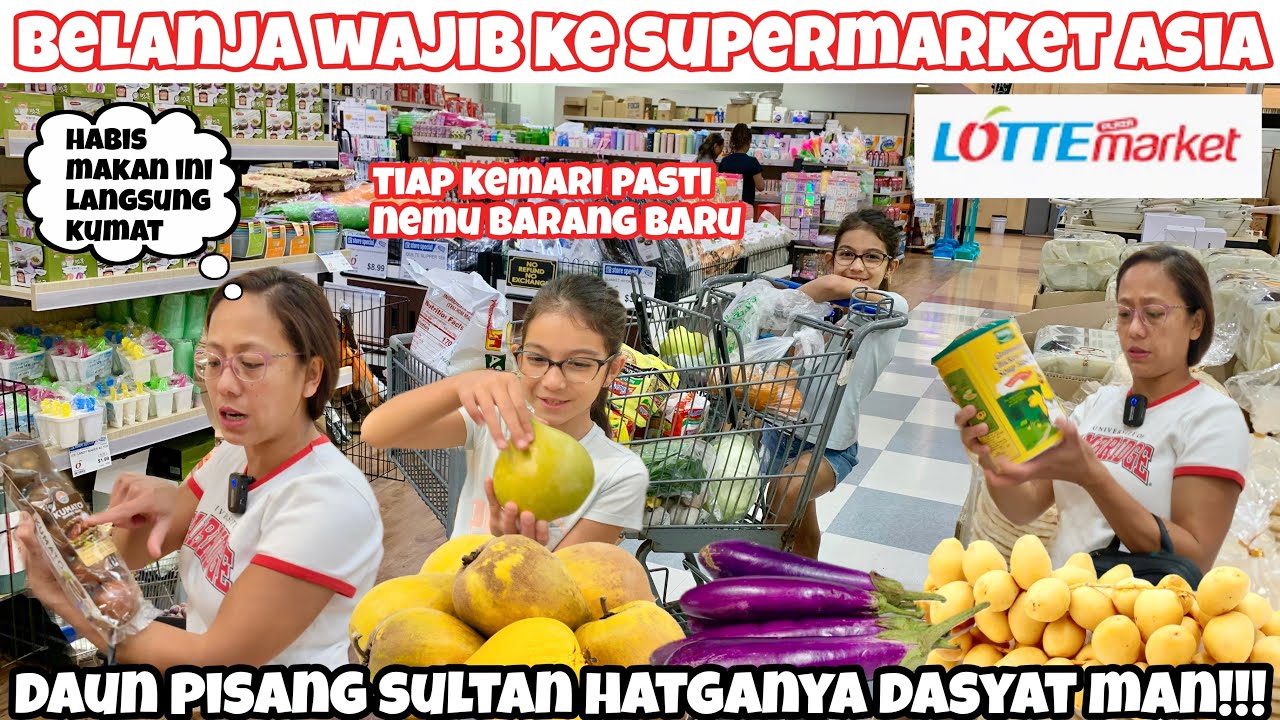 BELANJA MINGGUAN DAN BULANAN KE SUPERMARKET ASIA NEMU PRODUK INDONESIA || KALAP BORONG SETROLLI