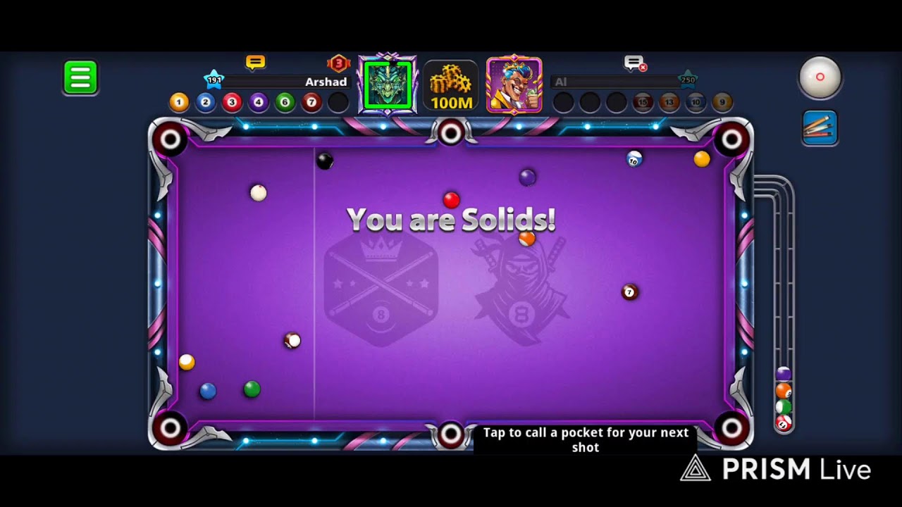 8 ball pool New Event Table 100M play 