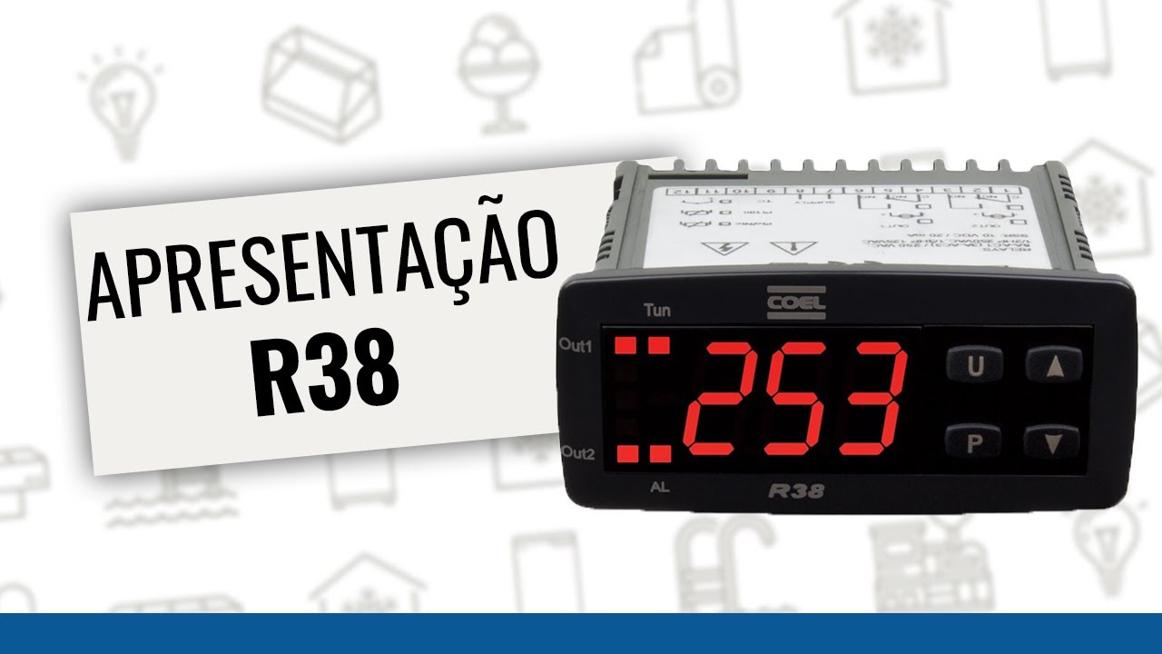Controlador de temperatura Coel R38 - apresentação, unboxing e parâmetros