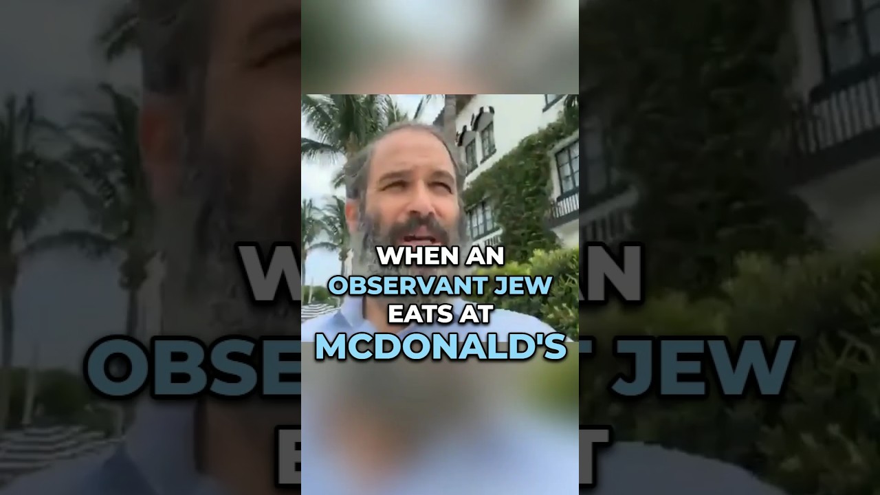 When an ORTHODOX JEW eats at MCDONALD'S #shorts