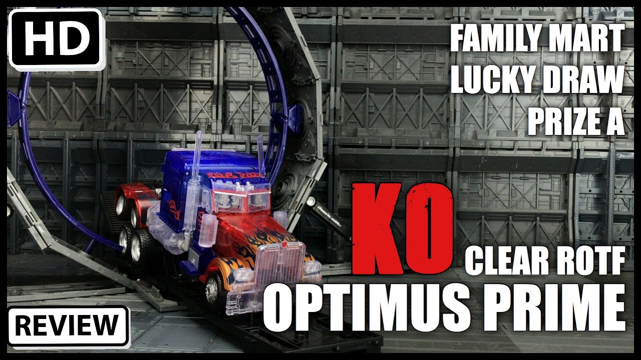 KO Family Mart Lucky Draw Prize A Clear Leader Class ROTF Optimus Prime