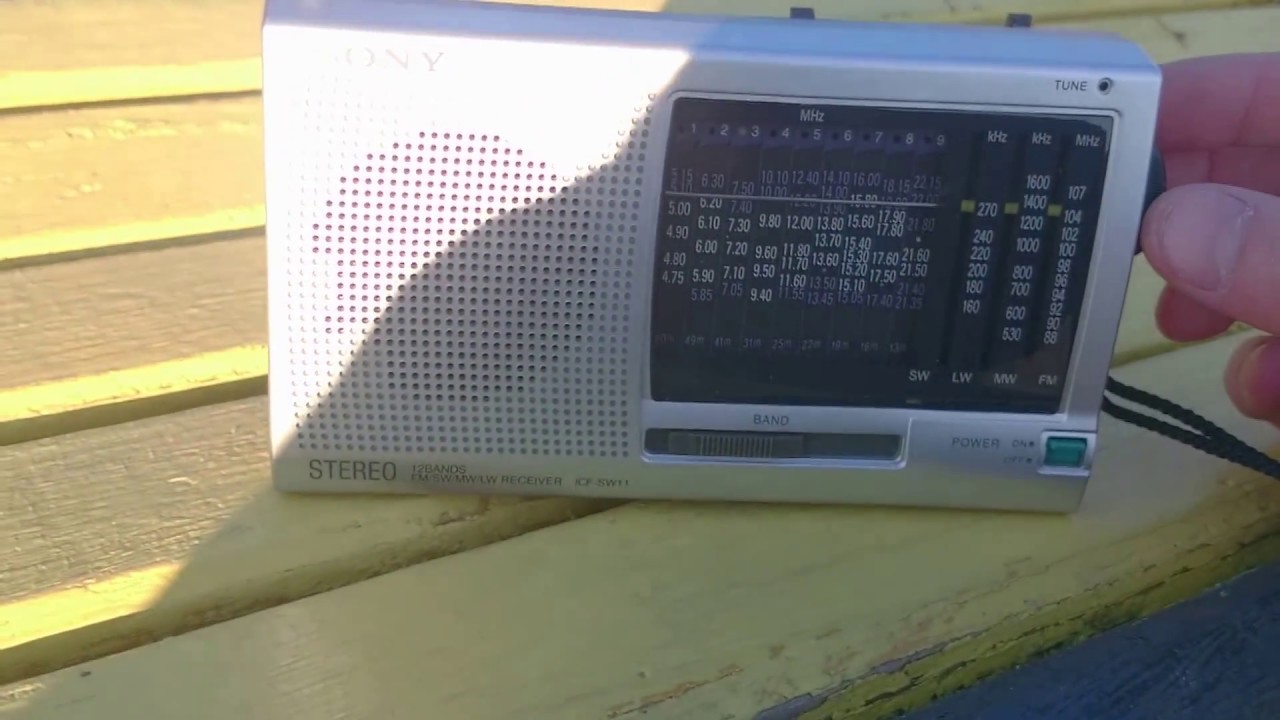 SONY ICF-SW11 тест радиоприёмника вдали от города Нягань ХМАО - Югра