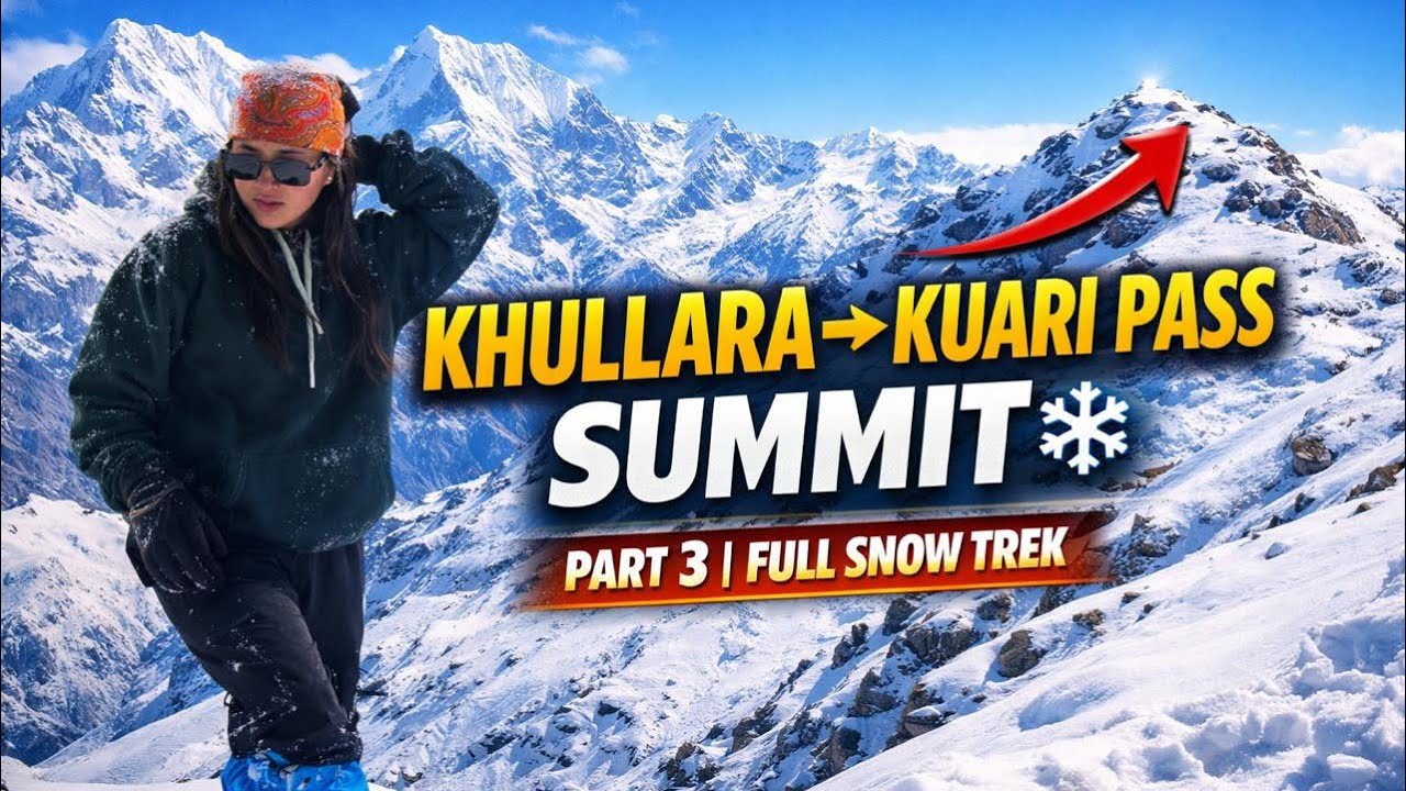 Khulllra to kuari pass summit | Full snow trek Part-3| Urvi vlogs  Uttarakhandi | Traval vlog|