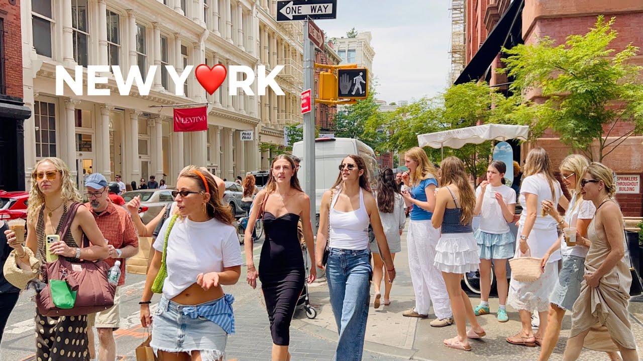 [4K]🇺🇸NYC Summer Walk🗽How New Yorkers Enjoy Hot Weekend 😎🔥Lively SoHo & TriBeca in NYC | June 2026