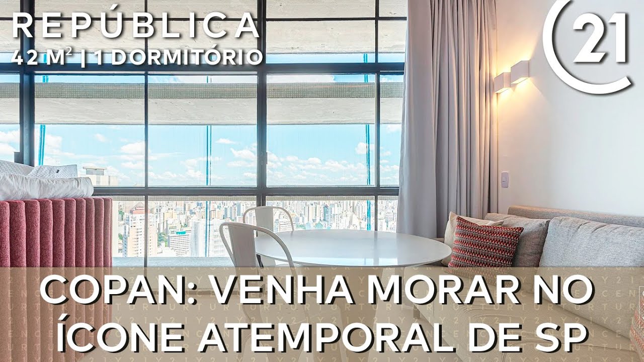 Apartamento no Copan com 42m² e 1 dormitório - São Paulo - SP - AP65640