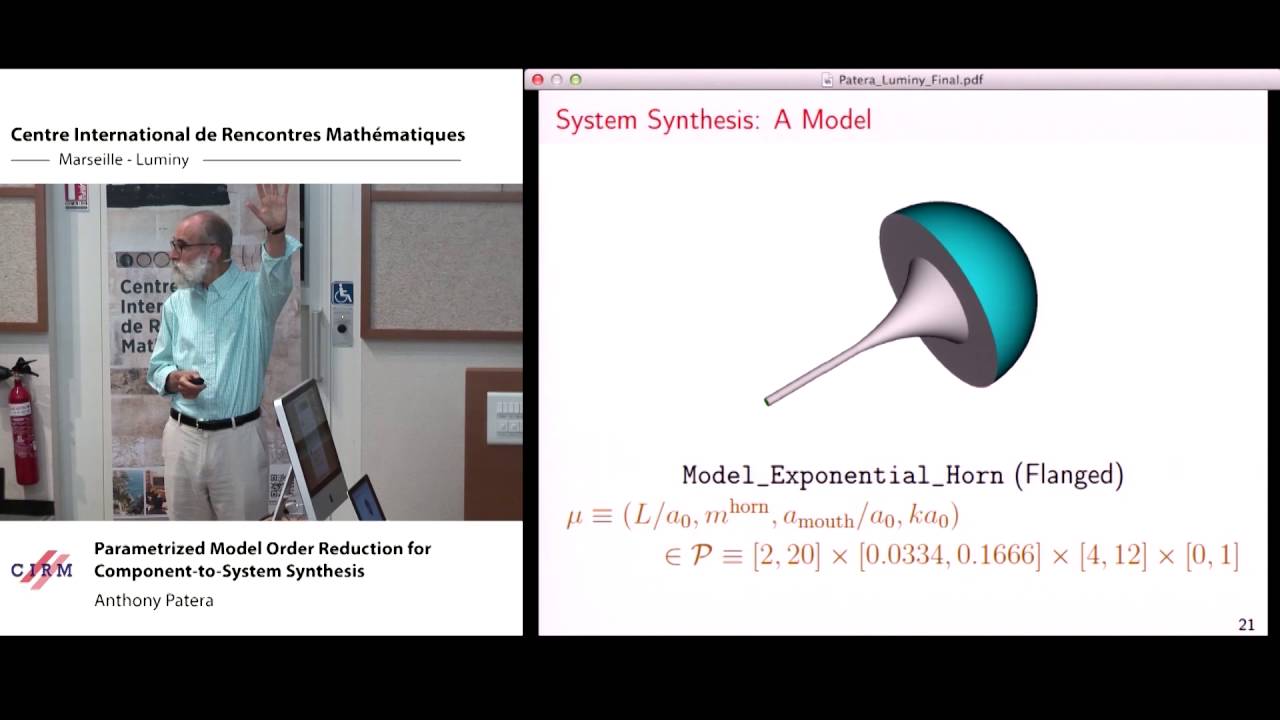 Anthony Patera: Parametrized model order reduction for component-to-system synthesis