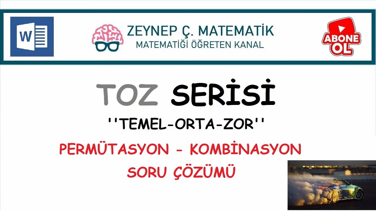 PERMÜTASYON KOMBİNASYON SORU ÇÖZÜMÜ